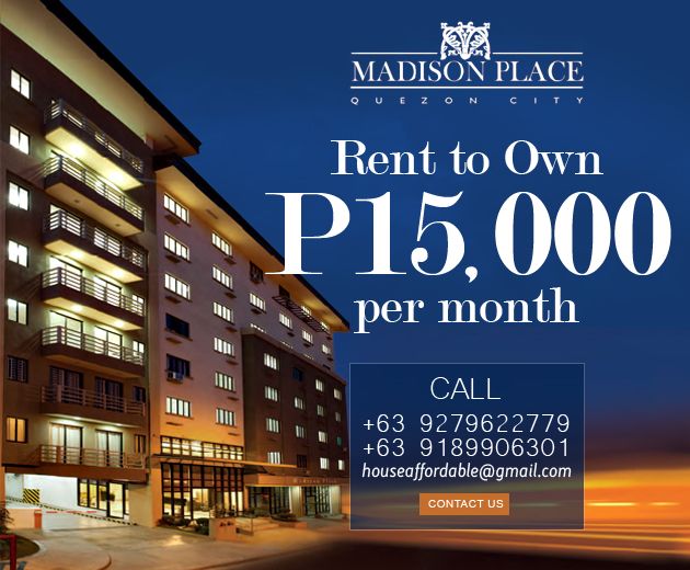 Madison Place,Rent to Own Condo near Greenhills, Cubao, Quezon City