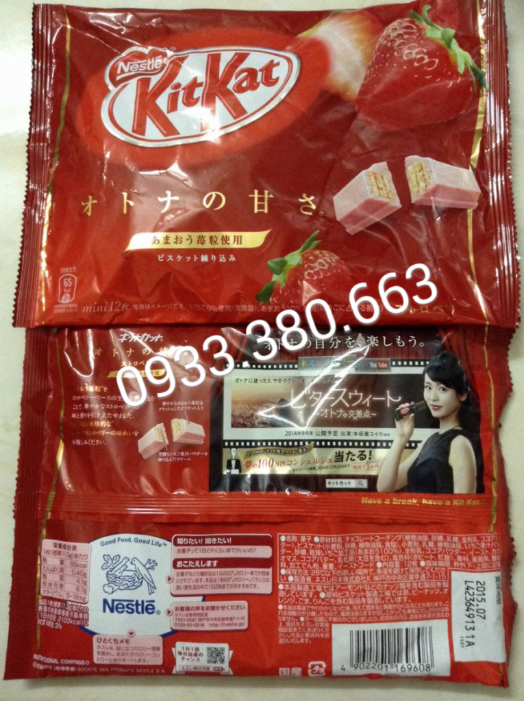 Hot hot!!Kitkat trà xanh,dâu tây,phô mai,socola Nhật -Freeship Q.1,4,5,6,7,10,11,BTân - 6