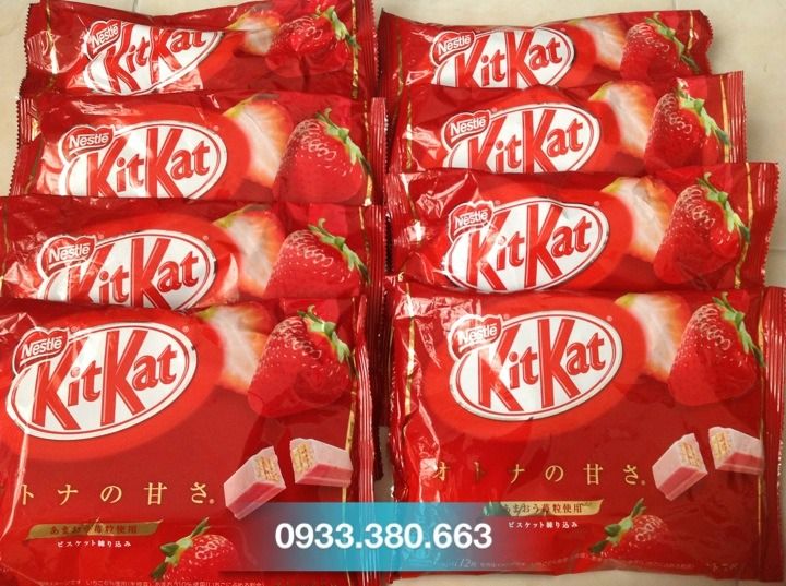 Hot hot!!Kitkat trà xanh,dâu tây,phô mai,socola Nhật -Freeship Q.1,4,5,6,7,10,11,BTân - 5