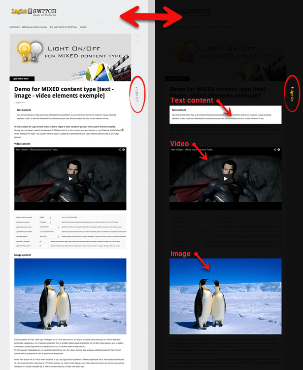 Light Switch - Plugin for WordPress - 2