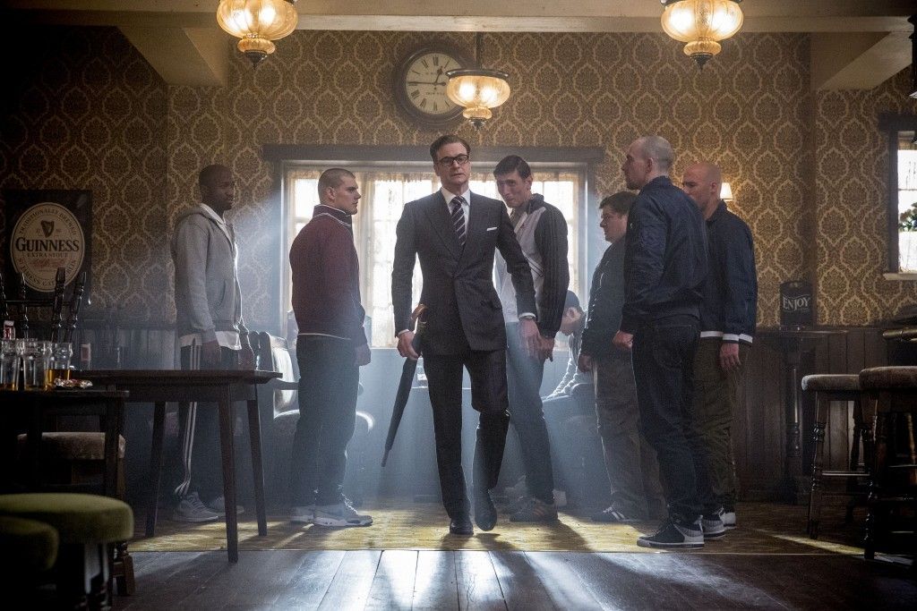 Colin Firth in Suit as Harry Hart in Kingsman: The Secret Service
