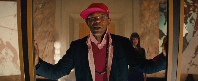 Swag Nick Fury aka Samuel L. Jackson as Valentine in Kingsman: The Secret Service