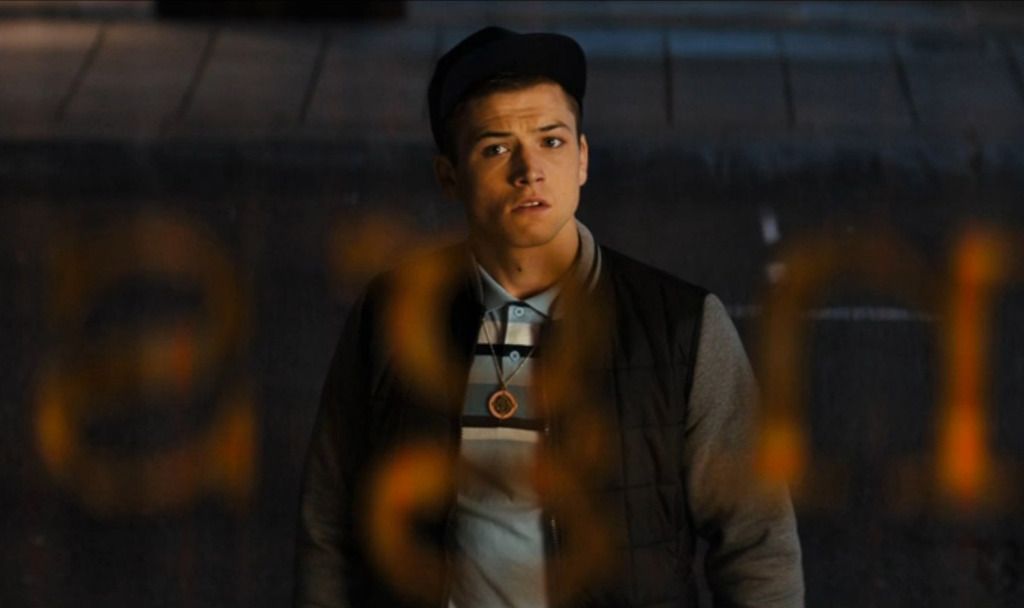 Taron Egerton as Eggsy in Kingsman: The Secret Service