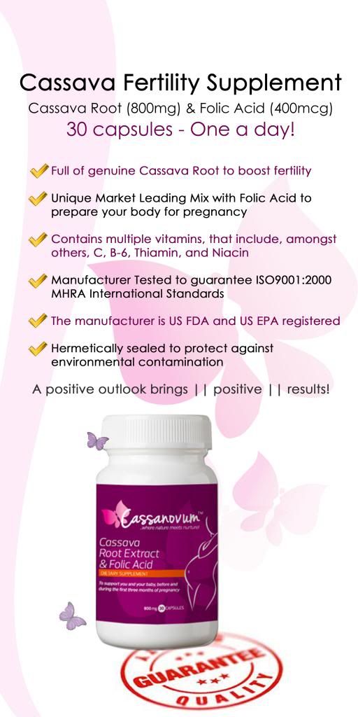 Cassava Fertility Supplement Twins Vitamins Cassanovum Original Pregnancy eBay