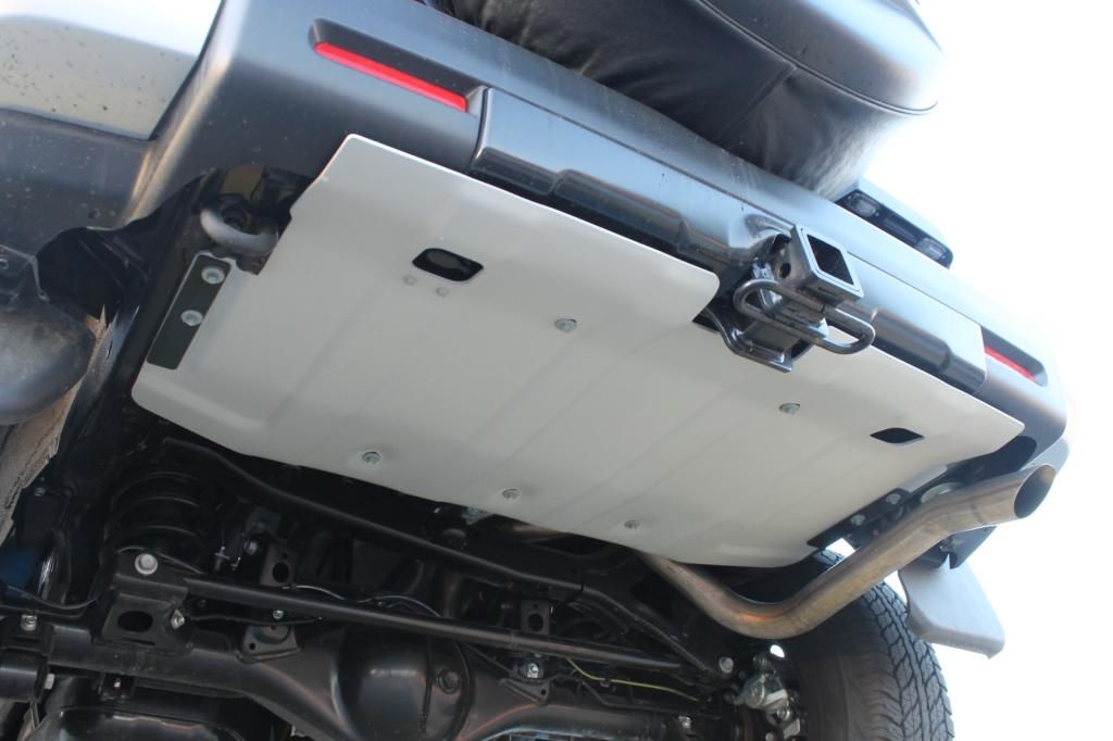 Installation of OEM Toyota aluminum REAR skid plate on '14 FJ Toyota FJ Cruiser Forum