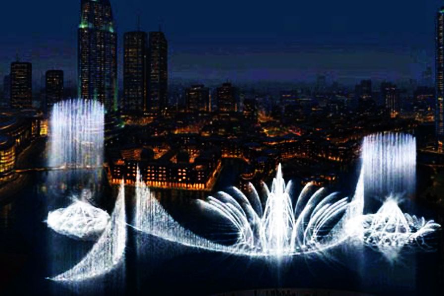 惊心动魄的视觉享受：迪拜彩色音乐喷泉！