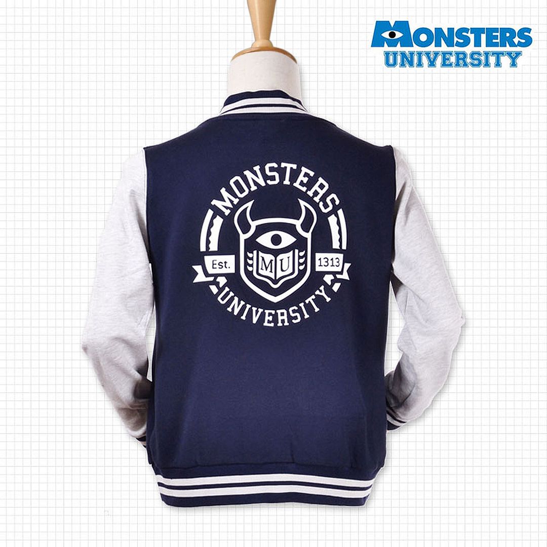 Monsters University Varsity Blue Adult Jacket Standard Size Cosplay ...