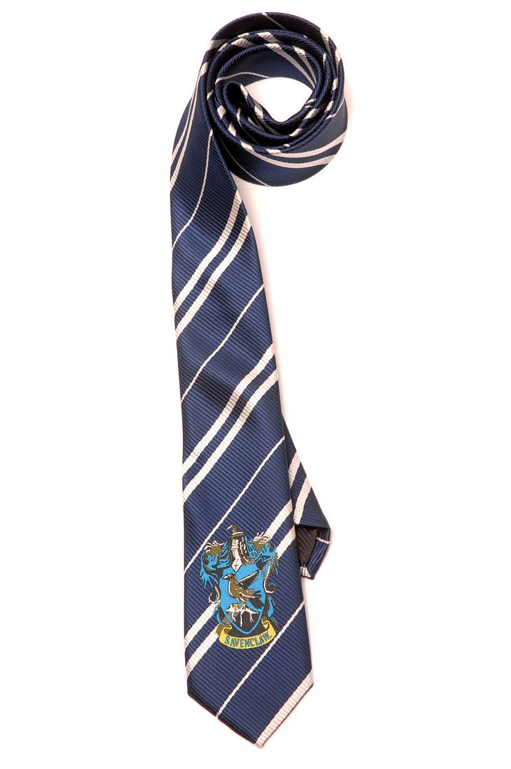Harry Potter Ravenclaw Silk Emblem Necktie Tie Costume Cosplay Accessory
