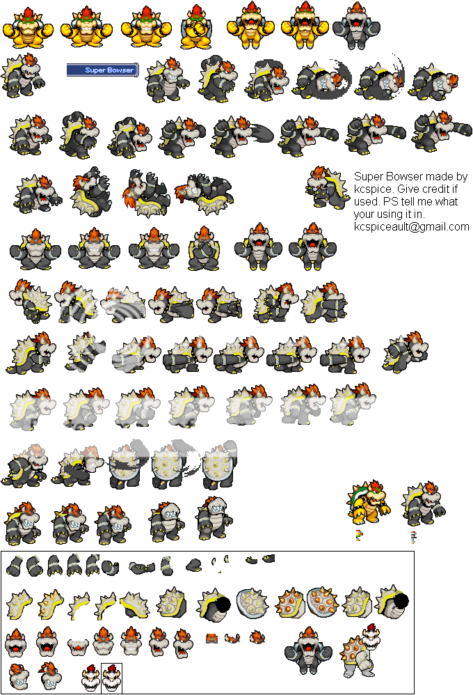 Super Bowser Sprites Photo by MarioBrotherL1UP | Photobucket